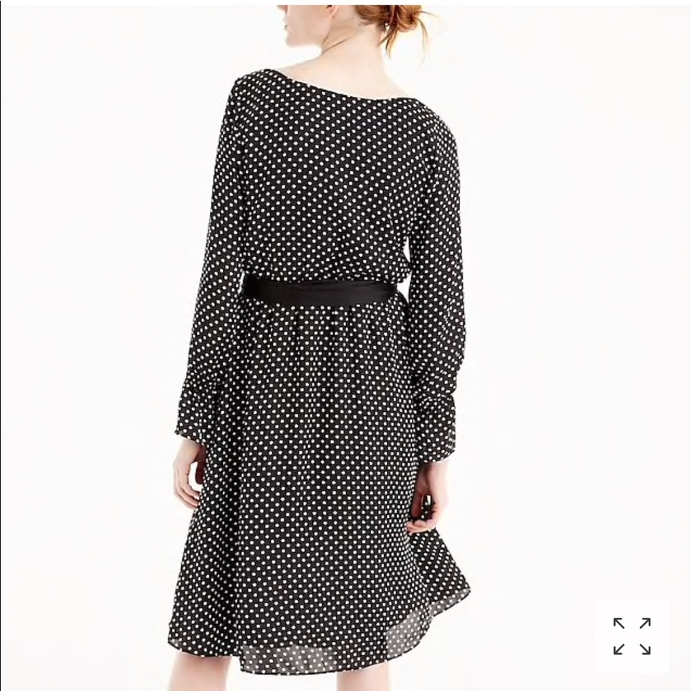 J.Crew Long-sleeve polka dot dress - Picture 2 of 6